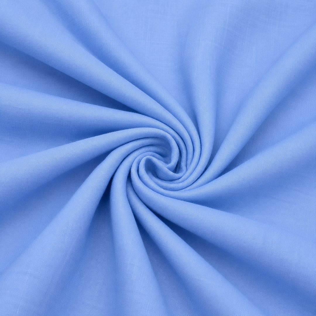 Sky Blue Plain Linen Premium Soft Fabric